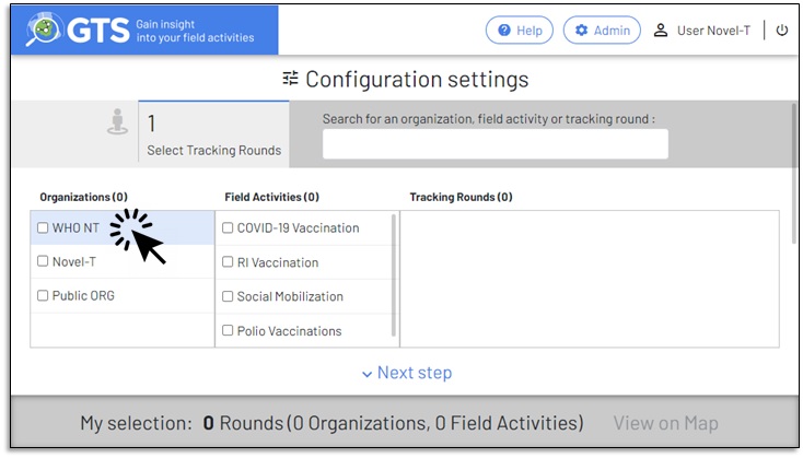 Field Activities for the Organization appear when the organization name is highlighted