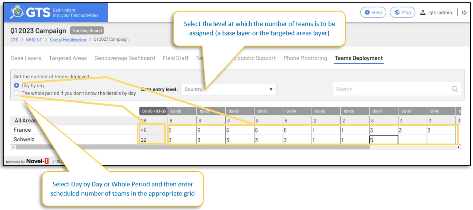 Teams Deployment tab